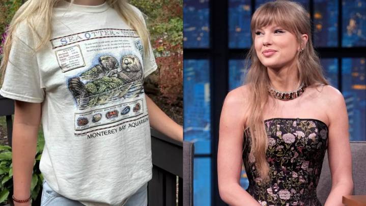 Taylor Swift’s Otter T-shirt Goes Viral & Helps Monterey Bay Aquarium