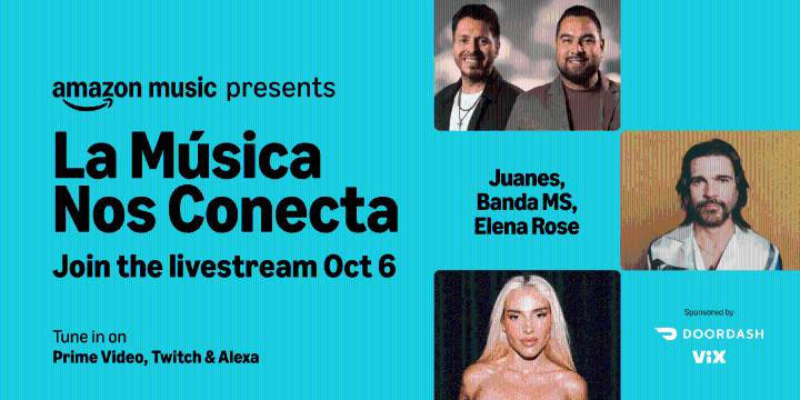 Juanes, Banda MS y Elena Rose se unen a ‘La música nos conecta’ de Amazon Music