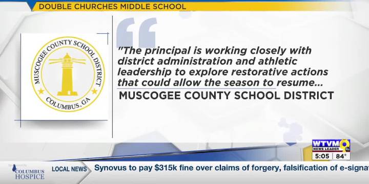 Double Churches Middle School cancels remaining football season
