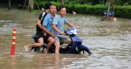 Hanoi flooded again as Typhoon Matmo hits Vietnam
