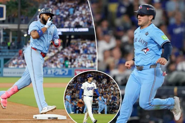 Vladimir Guerrero leads Blue Jays past Dodgers in Game 4 to even World Series