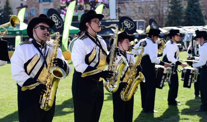 Evergreen High School band to join CU marching band on Saturday