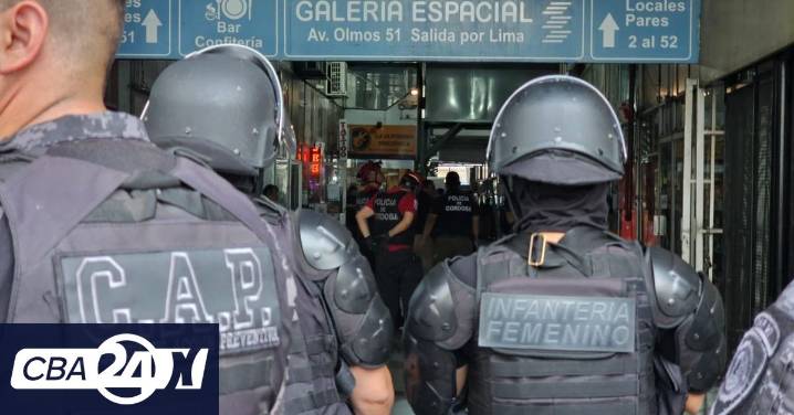 Megaoperativo en Córdoba: más de 40 allanamientos en la Galería Espacial