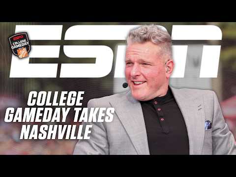 ‘It’s a beautiful day in Nashville, Tennessee!’ 🗣️ - Pat McAfee is PUMPED for College GameDay!
