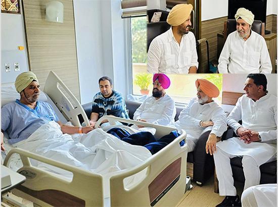 MLA Tript Rajinder Singh Bajwa undergoes knee surgery; Congress leaders visit him in hospital [ FULL VIEW ]