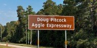 Portion of Brazos Valley highway dedicated to Aggie Doug Pitcock