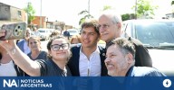 Axel Kicillof encabezó actos en distintos puntos del conurbano para apuntalar la candidatura de Jorge Taiana