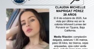 Se busca a Claudia Michelle Maprigat Pérez de 28 años