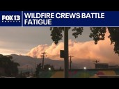 WA wildfire crews battle fatigue