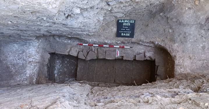 Unas obras descubren una estructura funeraria de época tardo-romana, el hallazgo arqueológico más antiguo de Lucena