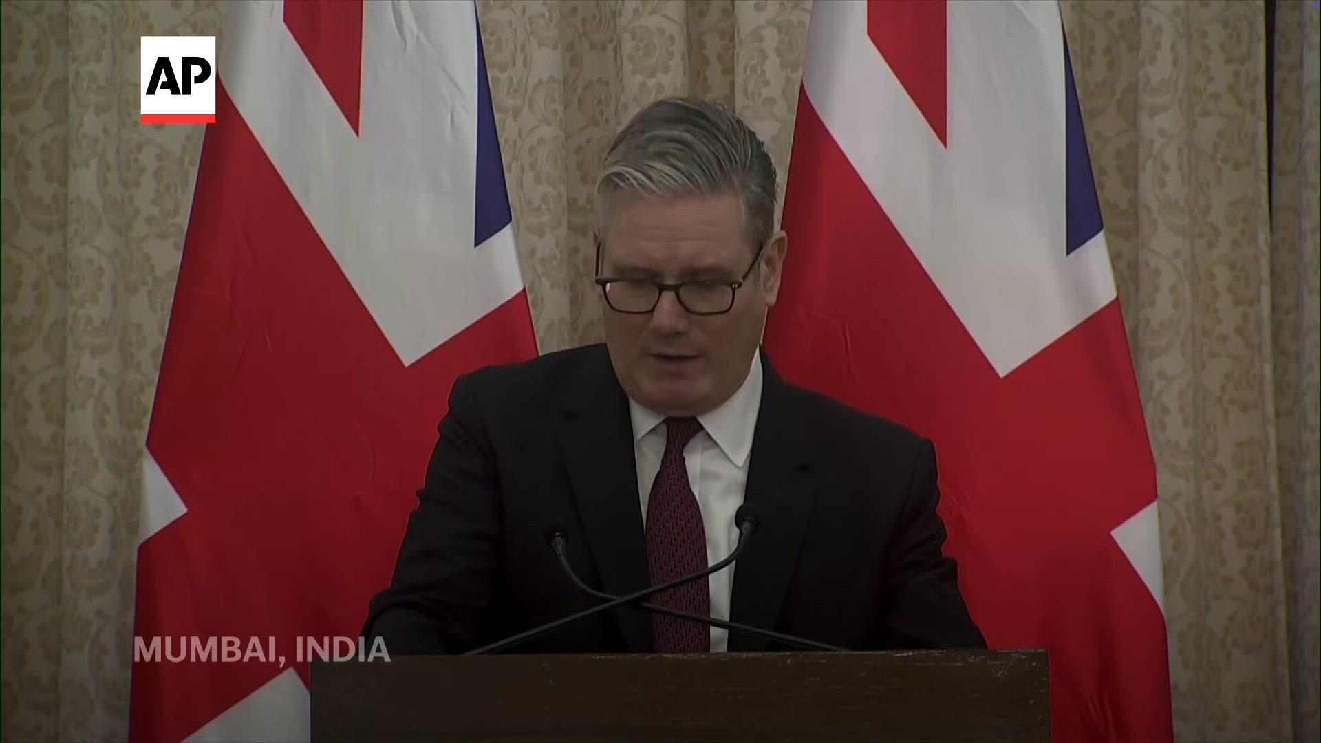 UK Prime Minister Starmer praises Gaza agreement, says it a "profound relief"