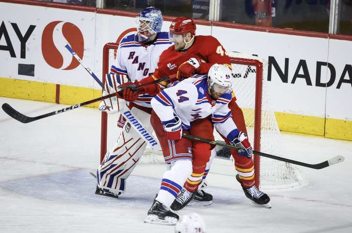 Flames beat Rangers 5-1 to snap eight