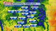 Isolated valley rain and mountain snow showers across northern Utah