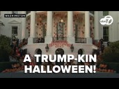 Trump-kin Halloween celebration at the White House 2025