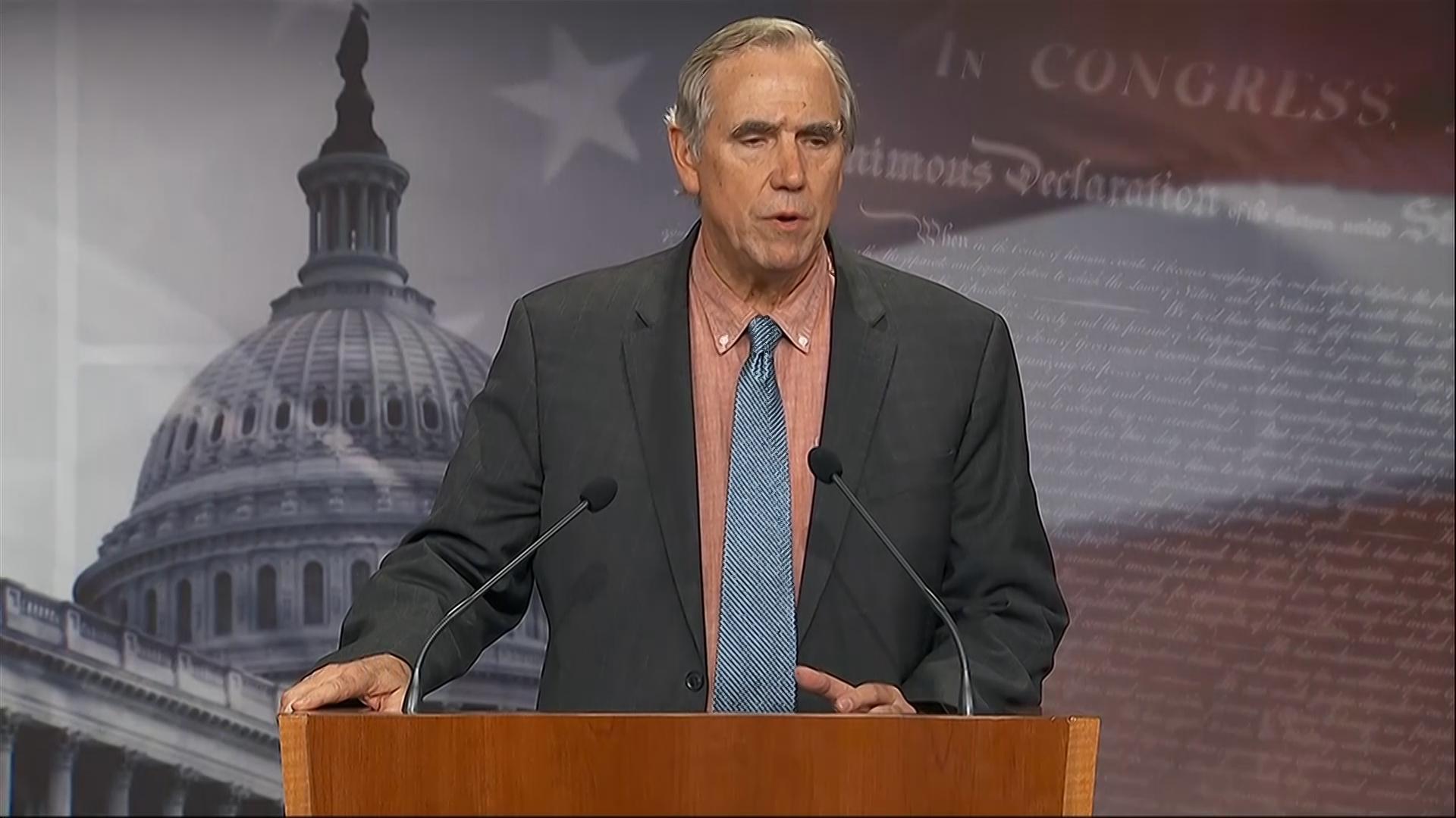 Democratic Sen. Merkley speaks for more than 22 hours to protest Trump amid shutdown