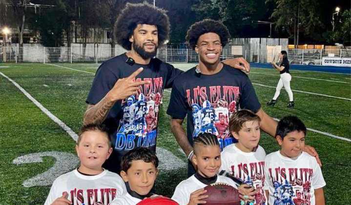 ¡De la NFL a la CDMX! Ja’Marcus Ingram enseña a niños mexicanos gracias a Luis Jaramillo de los Arcángeles de Puebla