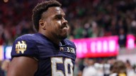 Notre Dame football OT Aamil Wagner exits Boise State game with injury