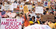 'No Kings' protests against Trump bring a street party vibe to cities nationwide