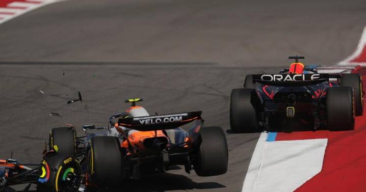 Verstappen earns easy US Grand Prix sprint win after McLaren title leaders crash out on 1st lap