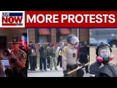 WATCH: ICE Protesters clash with law enforcement in Broadview, Illinois
