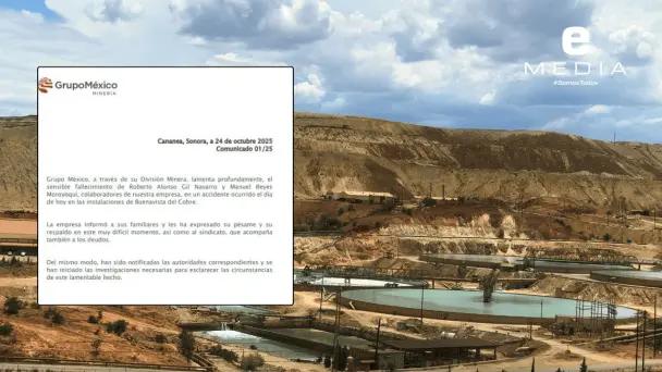 Fatal accidente en Mina Buenavista del Cobre; dos muertos