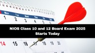 NIOS Class 10 and 12 Board Exam 2025 Starts Today; Read Important Guidelines Here