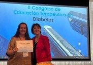 María Ablanedo, enfermera del Hospital de Cabueñes, premiada en el II Congreso Nacional de Educación Terapéutica en Diabetes