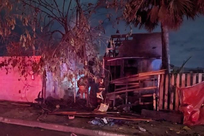 Se incendió casa en la colonia Maestros