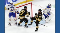 Marat Khusnutdinov scores in OT, Morgan Geekie has goal in 6th straight as Bruins beat Sabres 4