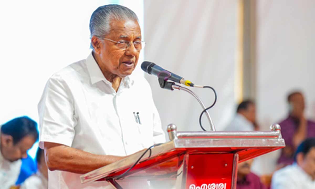 CM Vijayan faces protest during Kozhikode market inauguration, slams Oppn