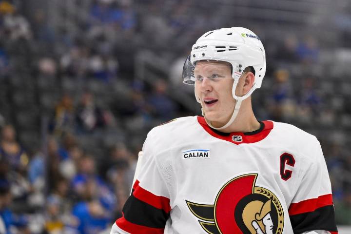 Deadspin | Senators F Brady Tkachuk being evaluated after early exit
