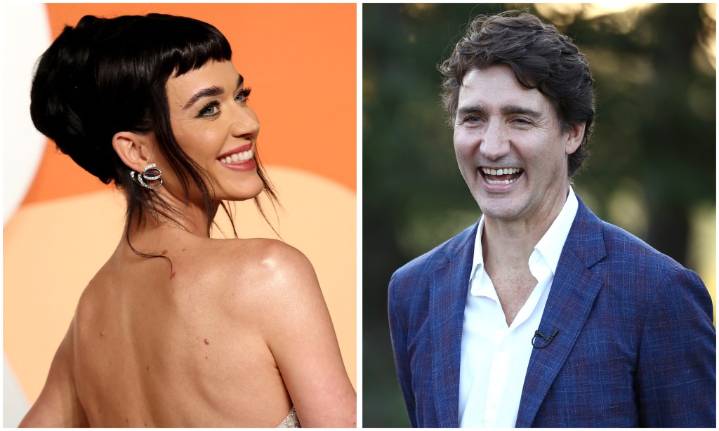 Justin Trudeau and Katy Perry lock lips on her yacht
