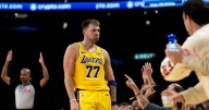 Luka Doncic scores 49 to lead the Lakers to a rout of Timberwolves