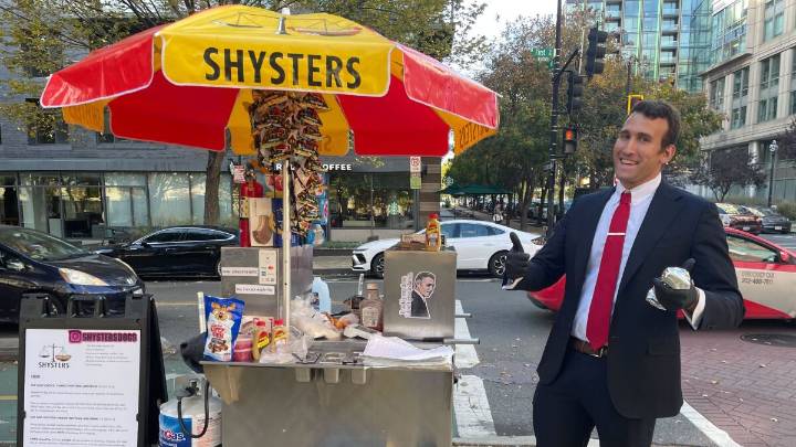 This furloughed IRS lawyer is living out his dream of being a hot dog vendor