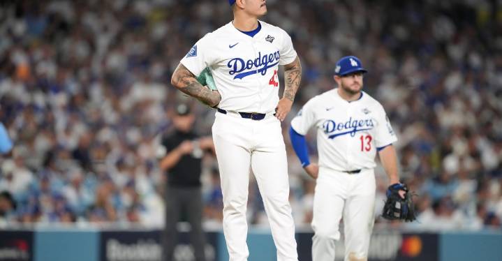 Blue Jays leave Dodgers fit to be tied in World Series Game 4