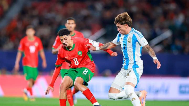 Argentina no pudo con Marruecos y cayó en la final del Mundial Sub