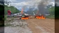 Inutilizan aeronaves ocultas en pista clandestina en Amazonas