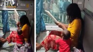 Woman Smashes AC Coach Window in Anger Over Purse Theft, slams police for inaction