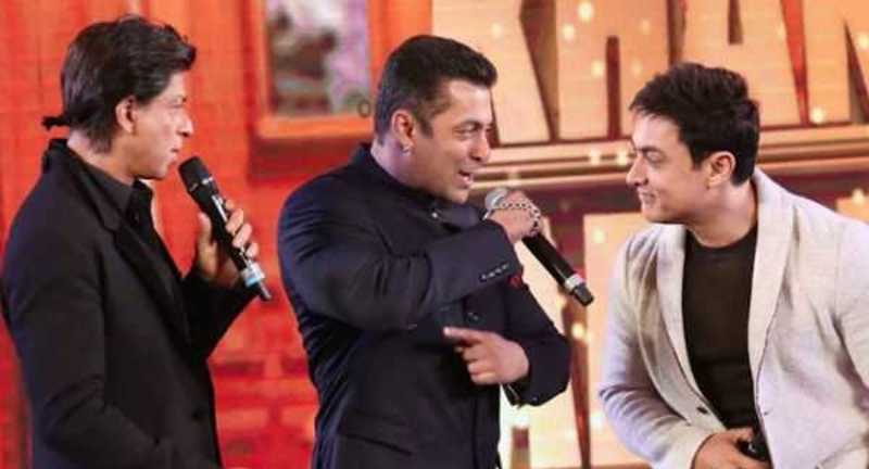SRK, Salman, Aamir share stage in Riyadh, fans hope for film