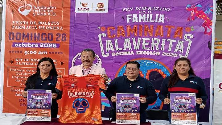 Fundación Nutrición y Vida anuncia la caminata “Calaveritas” 2025 en Celaya