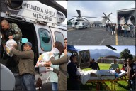 Movilización aérea en Hidalgo con traslados y envío de ayuda humanitaria para zonas afectadas