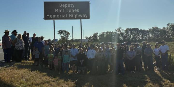 Falls County Sheriff’s Office unveils Deputy Matt Jones Memorial Highway