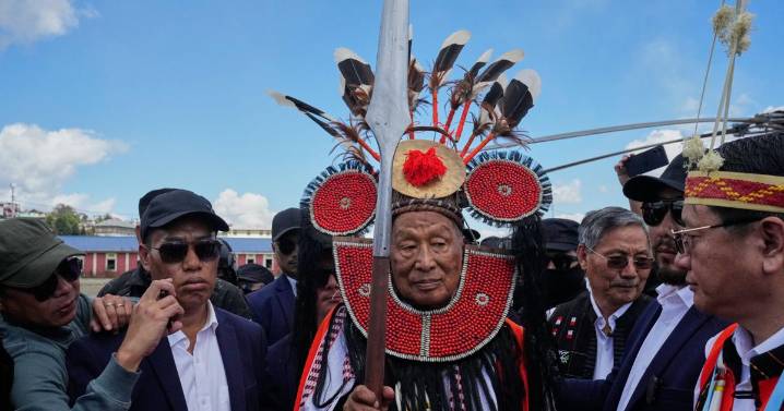 A Naga rebel leader in India's northeastern state returns home after five decades, in photos