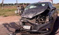 Choque múltiple en el cruce de las rutas 5 y 7: una mujer fue hospitalizada