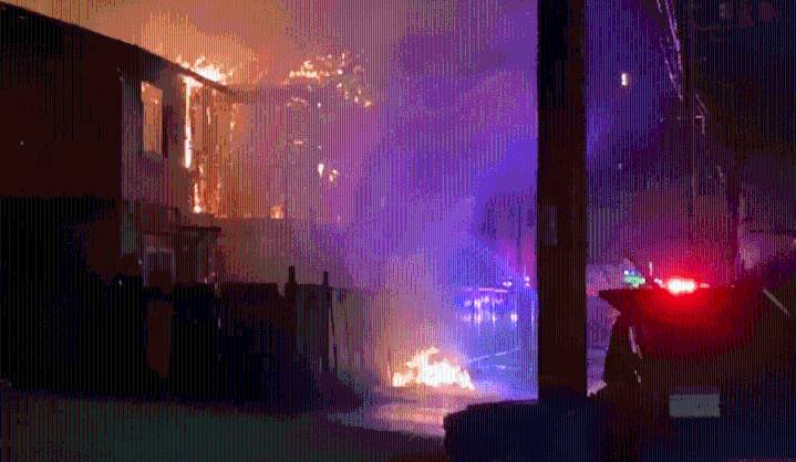 Fire erupts at residential construction site in San Diego