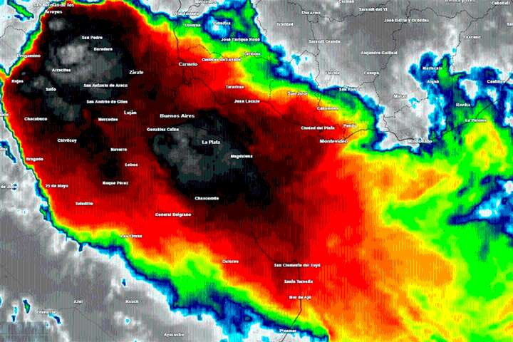 Se aproximan las tormentas a Entre Ríos: anticipan granizo, ráfagas y fuertes lluvias