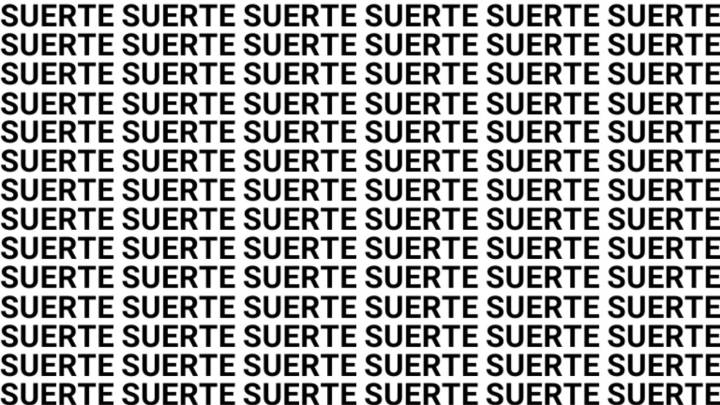 Solo la mente de un genio puede encontrar la palabra 'SIENTE' en menos de 5 segundos