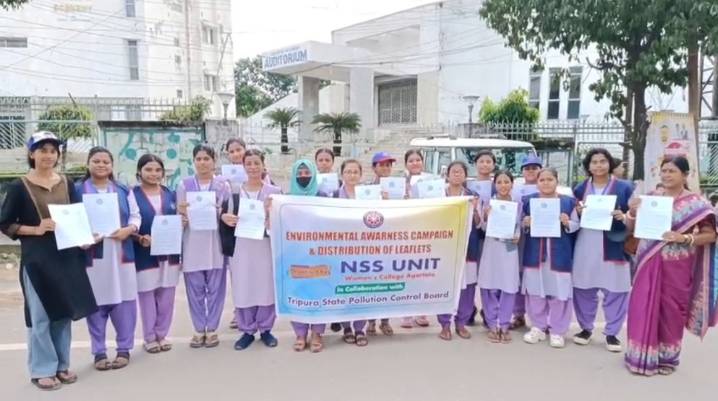 Women’s College NSS Unit & TSPCB hold special awareness drive on noise pollution in Agartala