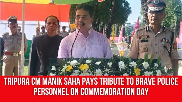Tripura CM Manik Saha Pays Tribute To Brave Police Personnel On Commemoration Day