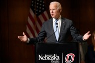 Former President Joe Biden Heads To Nebraska